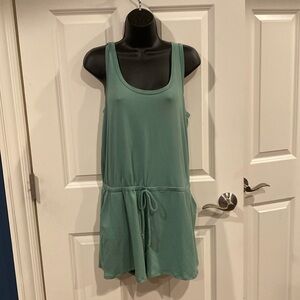 Large Fashion Nova Weekend Lounge Romper sage green - NWT
